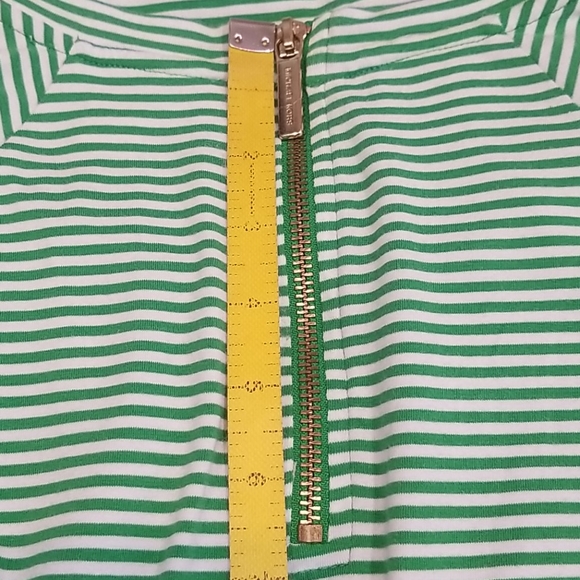 Michael Kors Striped Green Fitted Dress. XS - Picture 11 of 11
